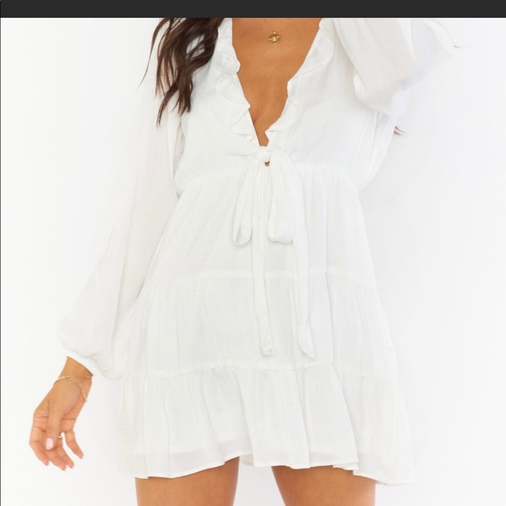 EUC SHOW ME YOUR MUMU ADDY TIE FRONT DRESS